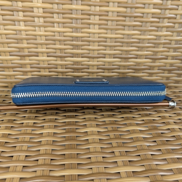 Kate Spade Grove Street Neda Leather Wrap Around Wallet Blazer Blue - Picture 3 of 16